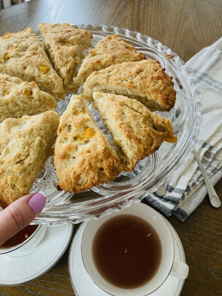 Peach Tea Infused Scones